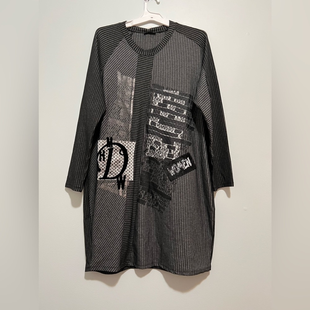 HH. Darkwin Military sweat shirt Dress